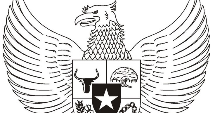 mewarnai gambar burung garuda download 